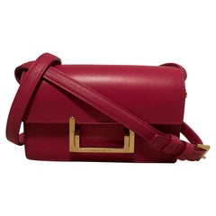 Petit sac Lulu en cuir rose Yves Saint Laurent