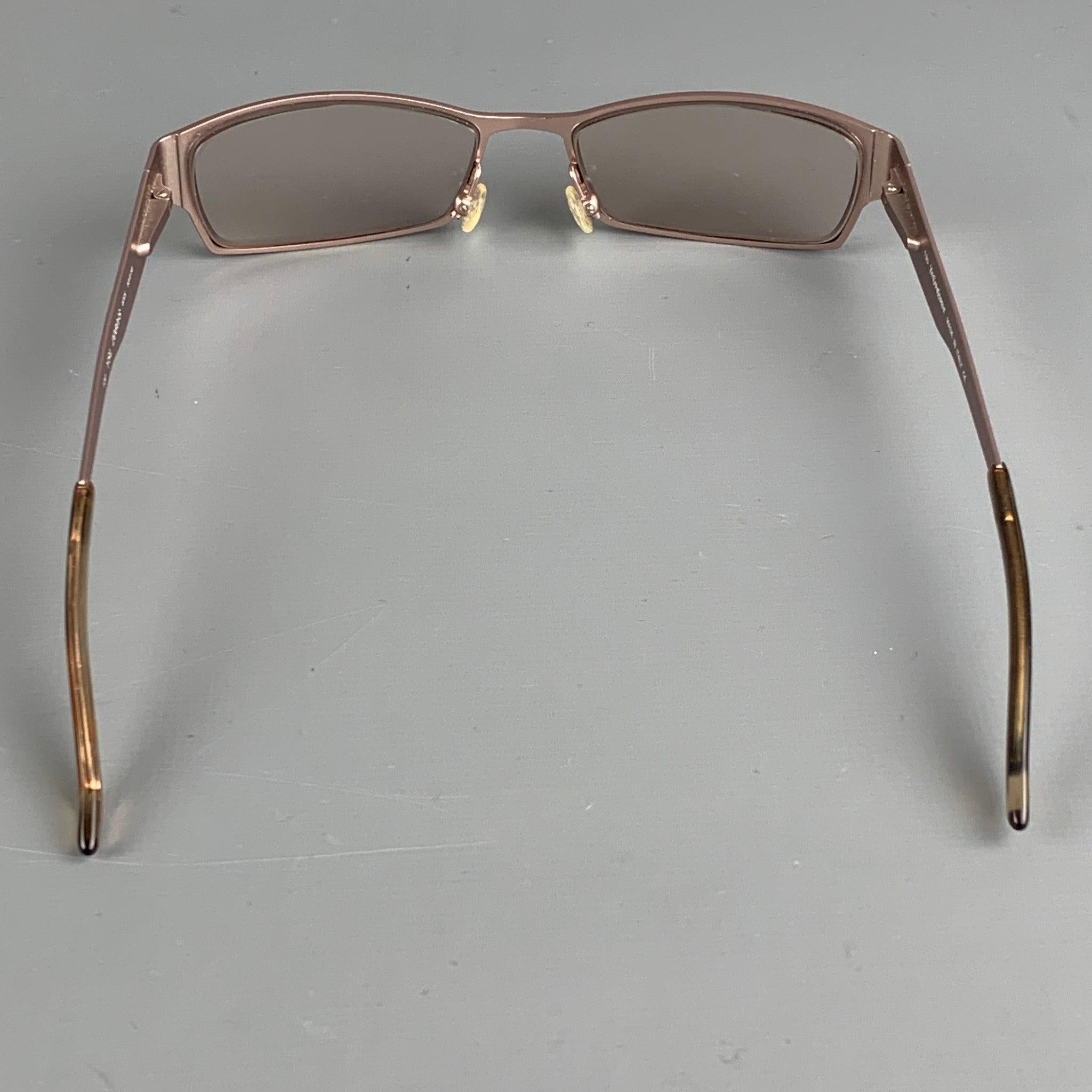 YVES SAINT LAURENT Pink Metal Tinted Frames In Good Condition In San Francisco, CA