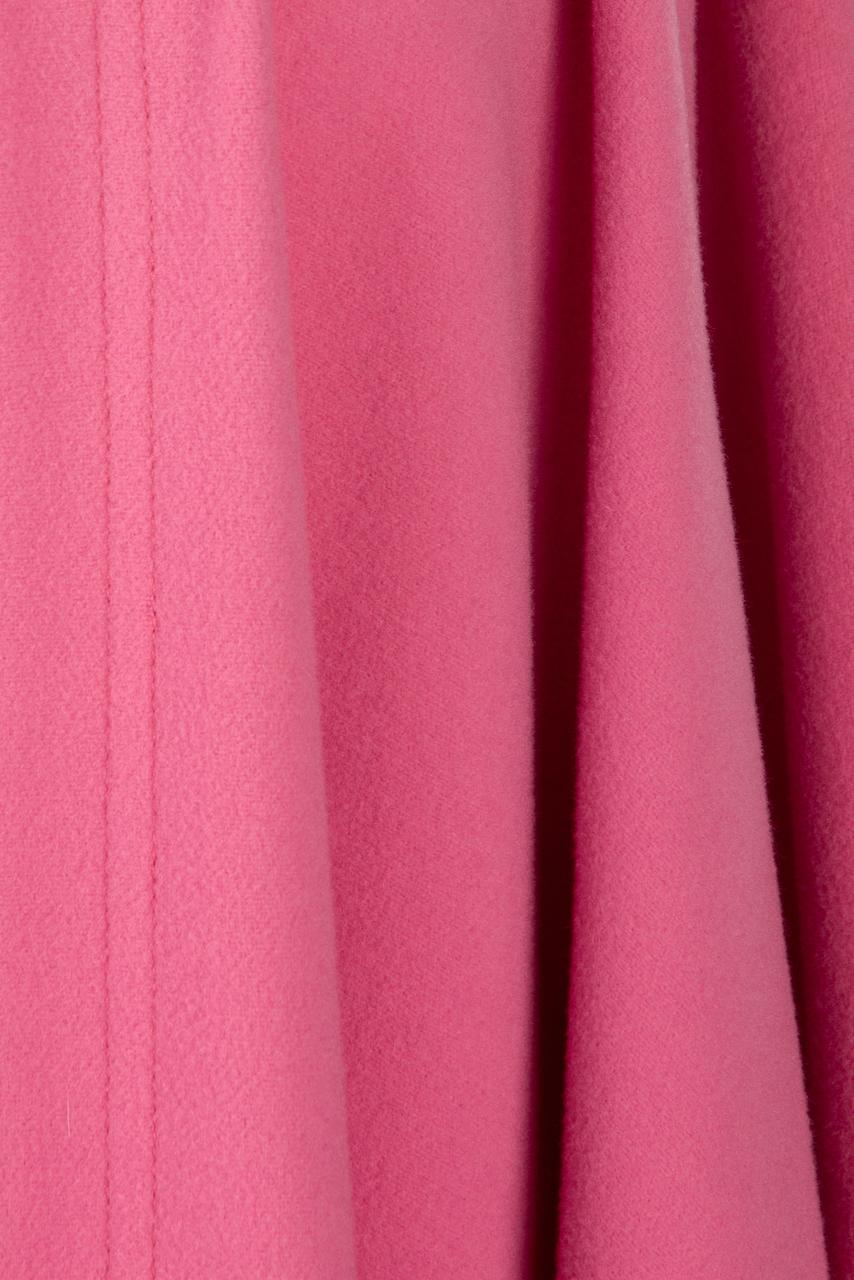 YVES SAINT LAURENT YSL Pink Pure Wool Cape or Wrap, 1980s 4