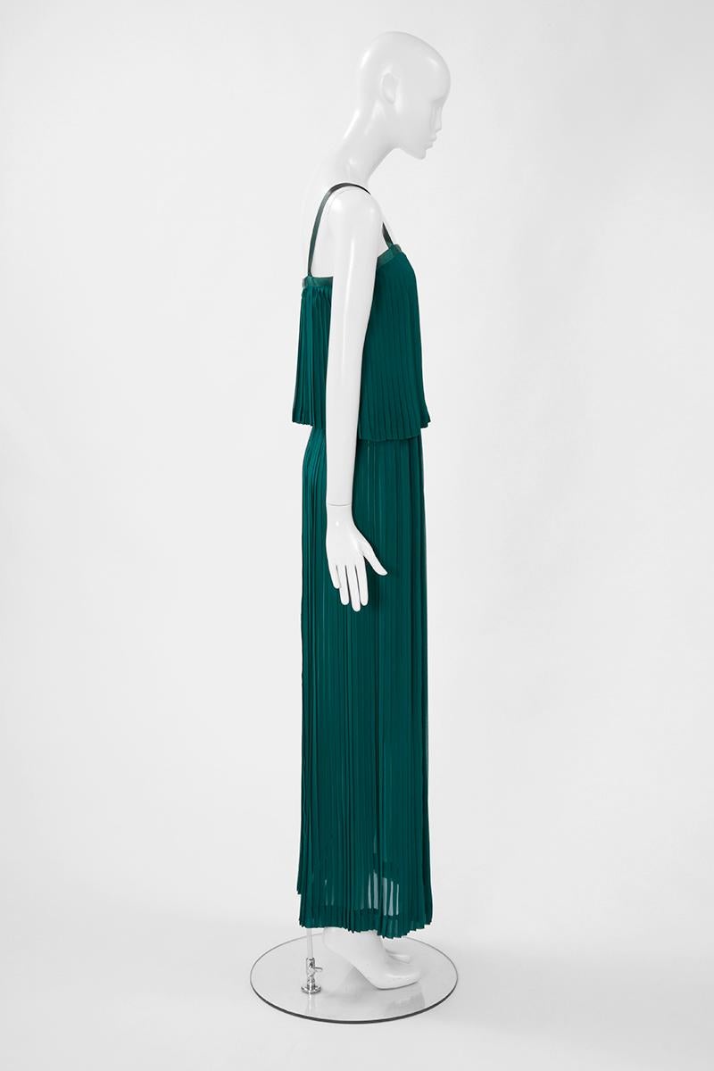 Documented Yves Saint Laurent Pleated Silk Chiffon Ensemble, Spring-Summer 1979 5