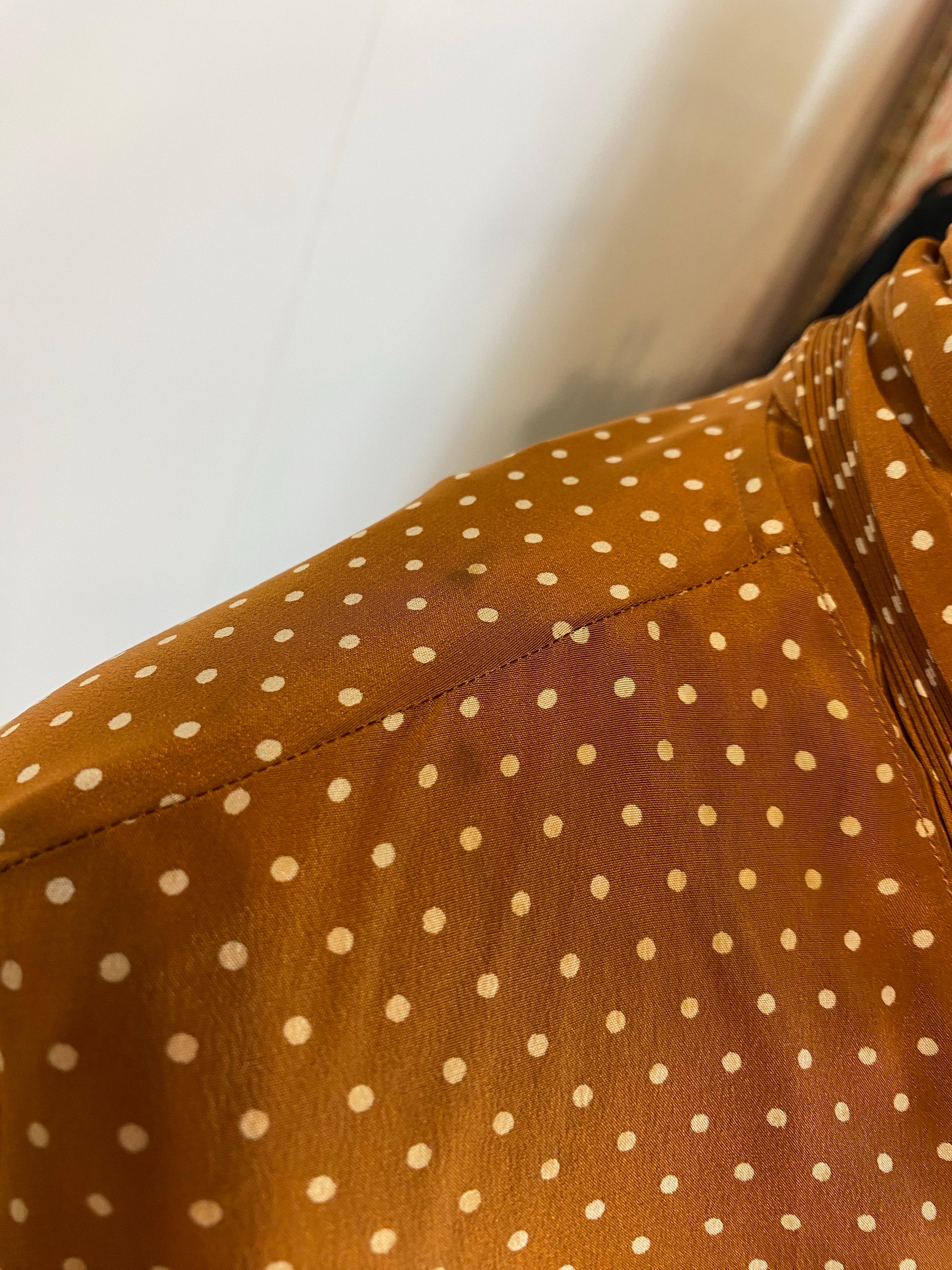 Yves Saint Laurent chemise pois Variation Bon état - En vente à Carnate, IT