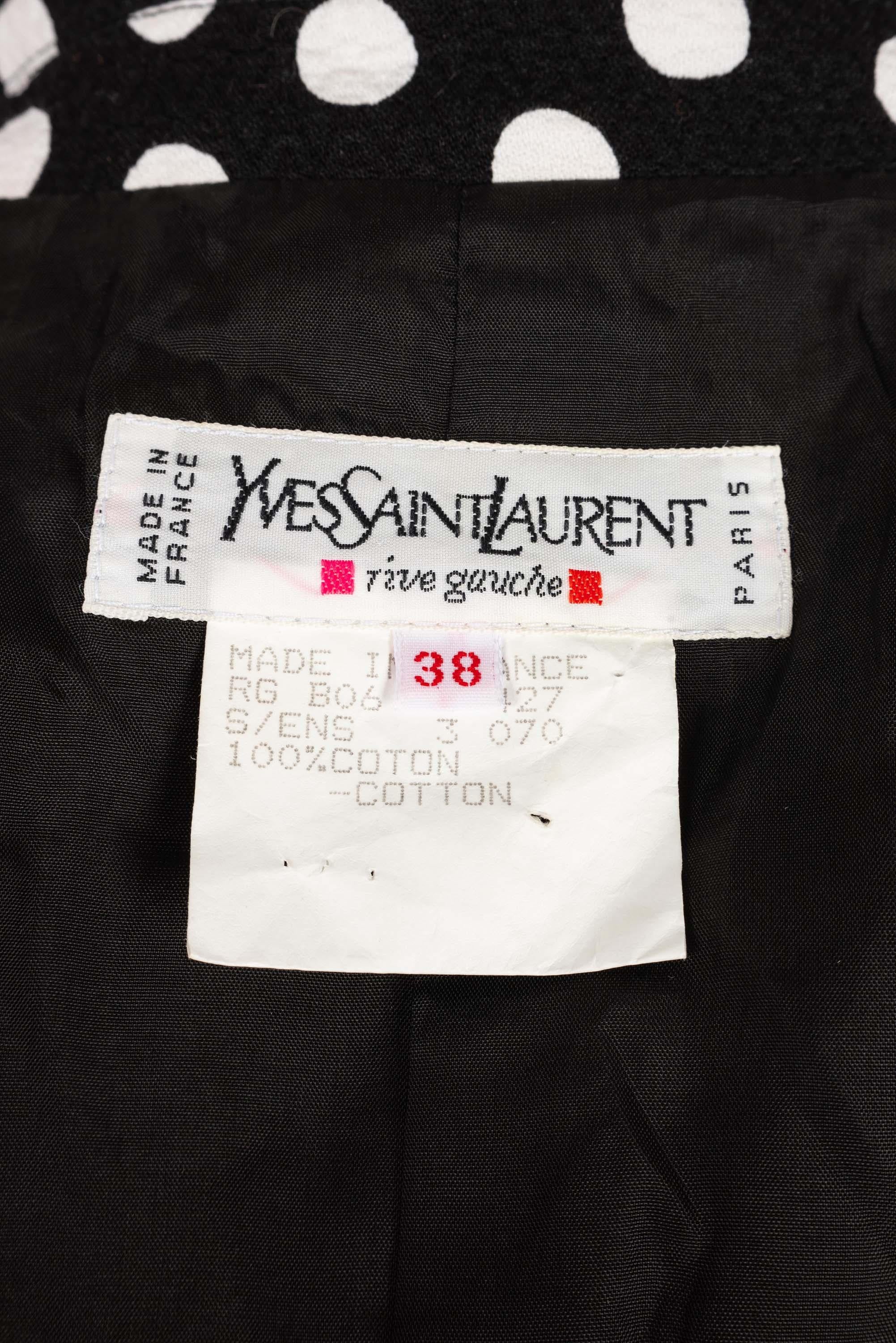 Yves Saint Laurent polka-dot jacket  For Sale 6