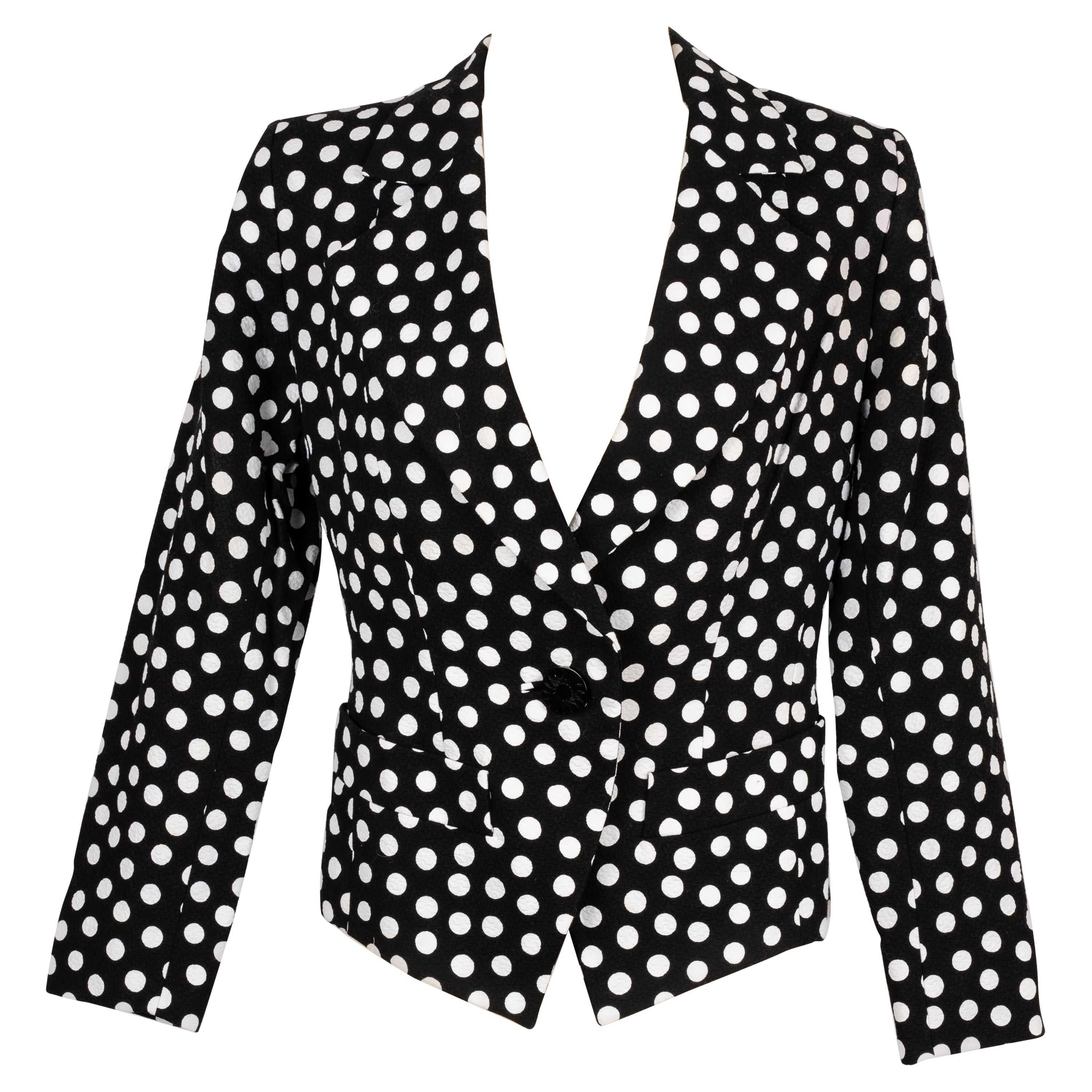 Yves Saint Laurent Jacke mit Tupfenmuster