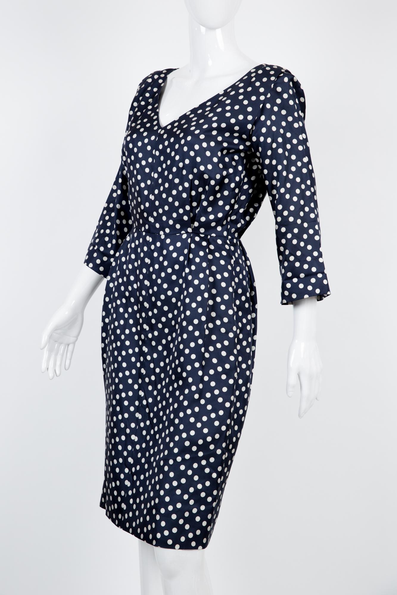 ysl polka dot dress