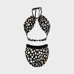 Yves Saint Laurent Polka Dot Two-Piece Swimsuit, Circa 1990