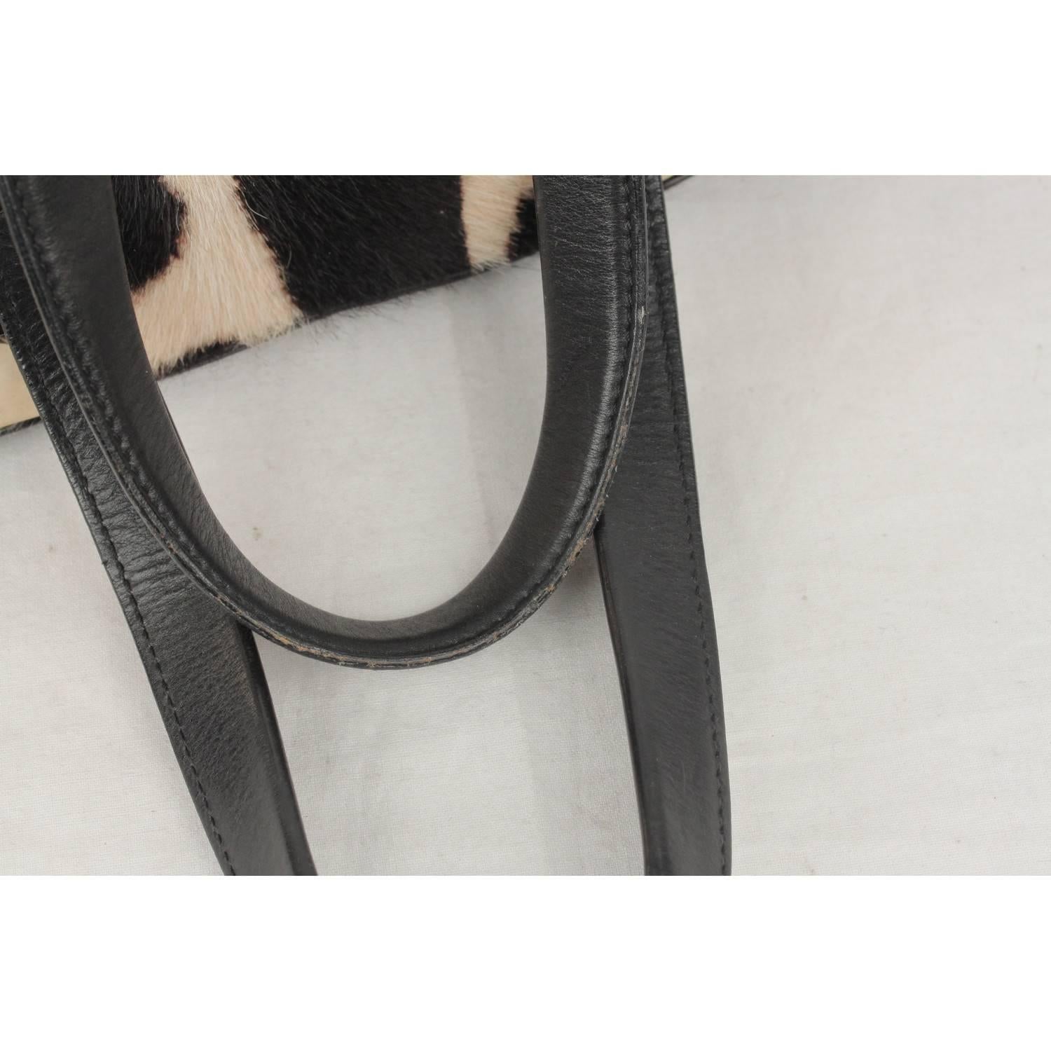 YVES SAINT LAURENT Pony Hair Leather HANDBAG Shoulder Bag 4