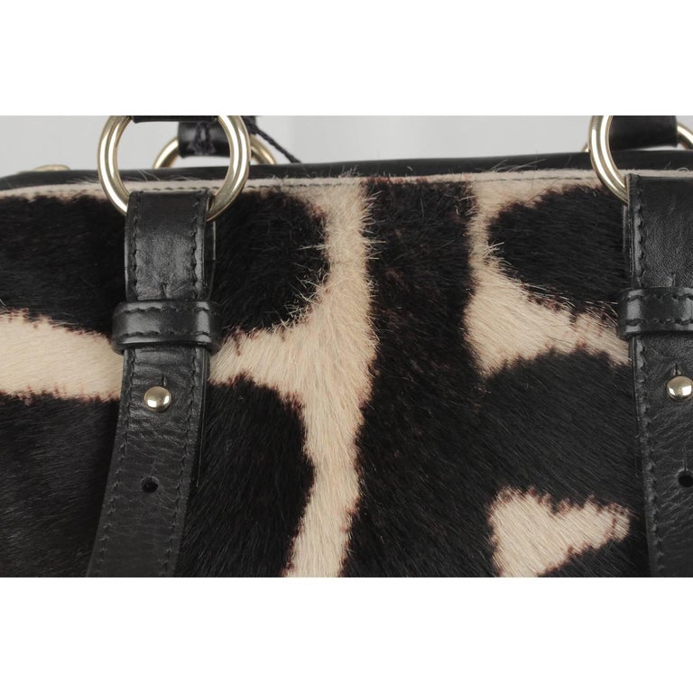 YVES SAINT LAURENT Pony Hair Leather HANDBAG Shoulder Bag For Sale at