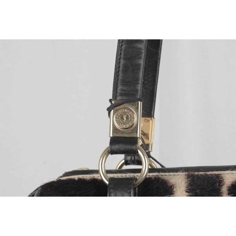 YVES SAINT LAURENT Pony Hair Leather HANDBAG Shoulder Bag For Sale at