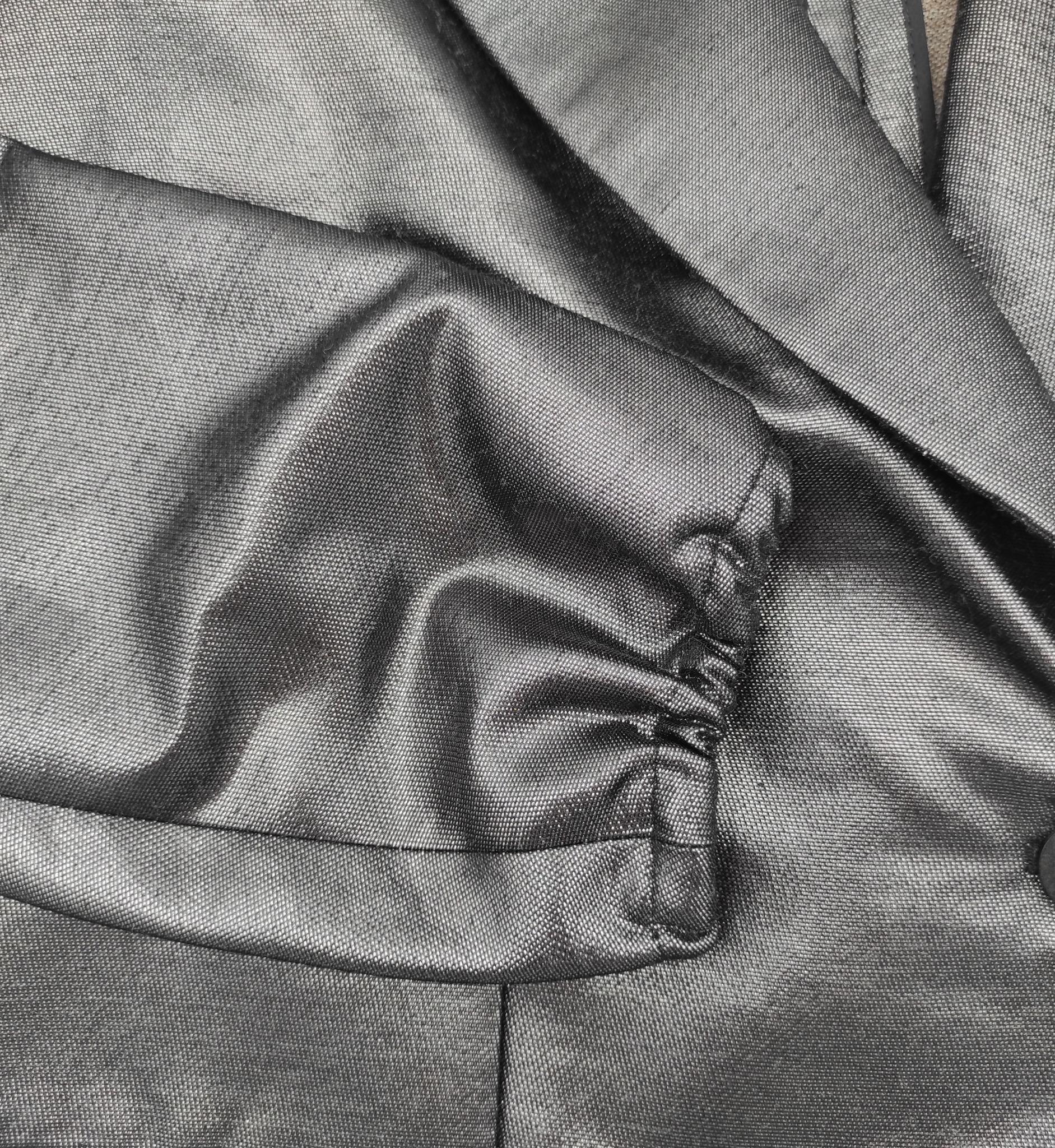 Yves Saint Laurent pre-fall 2009 silver blazer 1