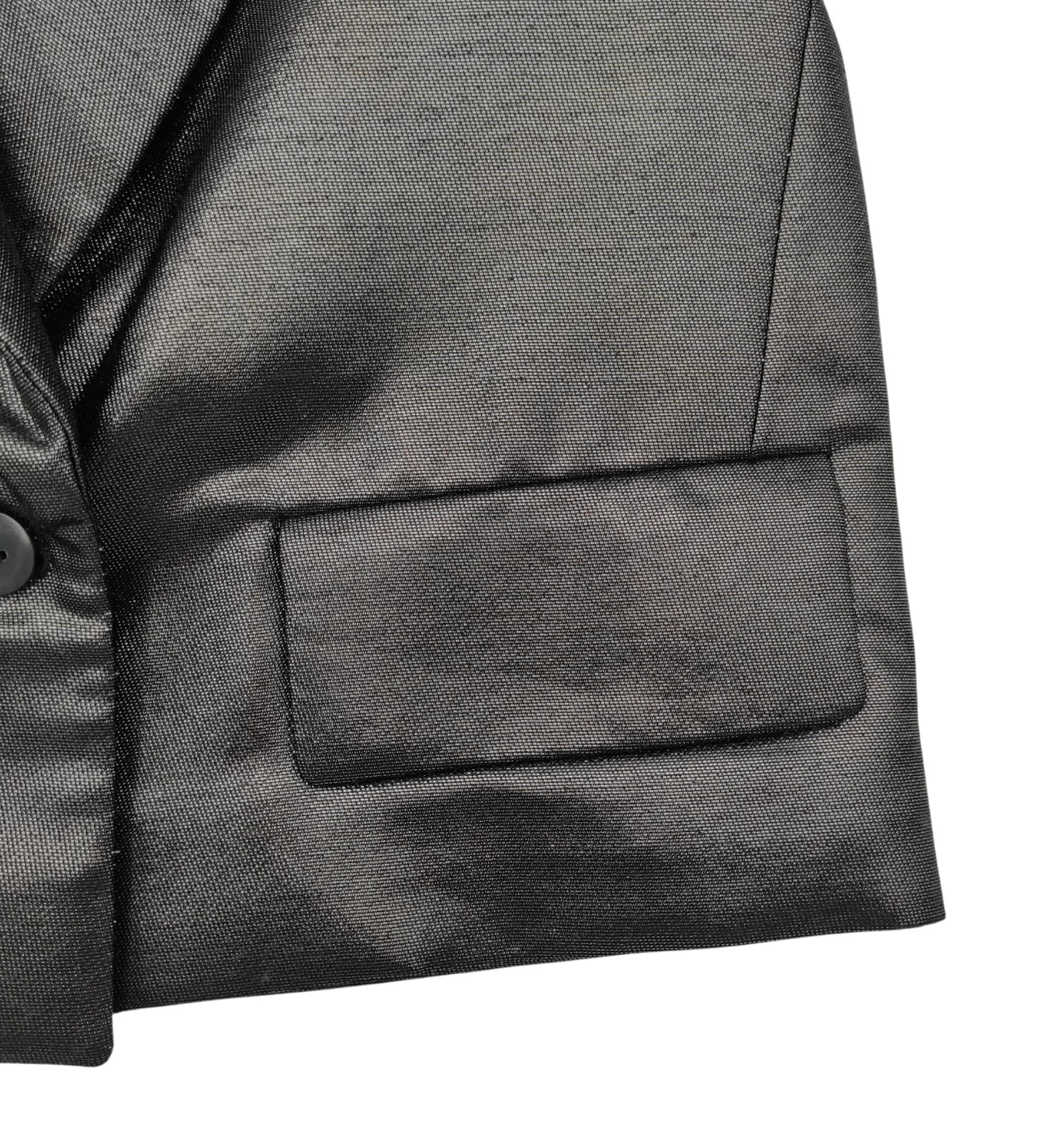 Yves Saint Laurent pre-fall 2009 silver blazer 3