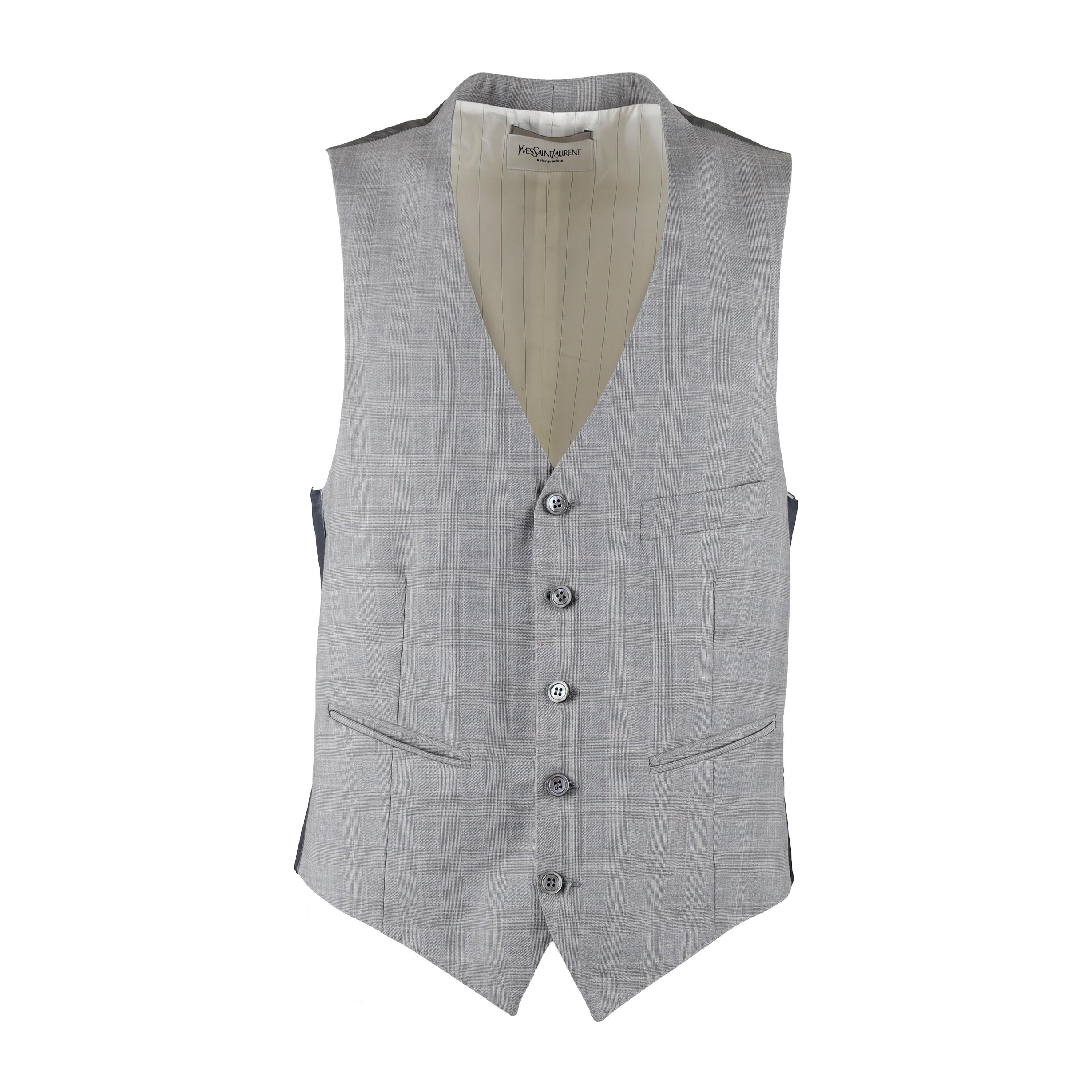Yves Saint Laurent Prince of Wales Classic Vest  For Sale