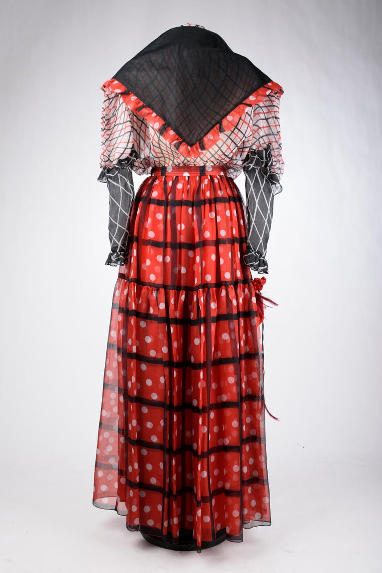 Vintage Printed Chiffon Skirt | same ANTHEM. Boho Streetwear for Lovers