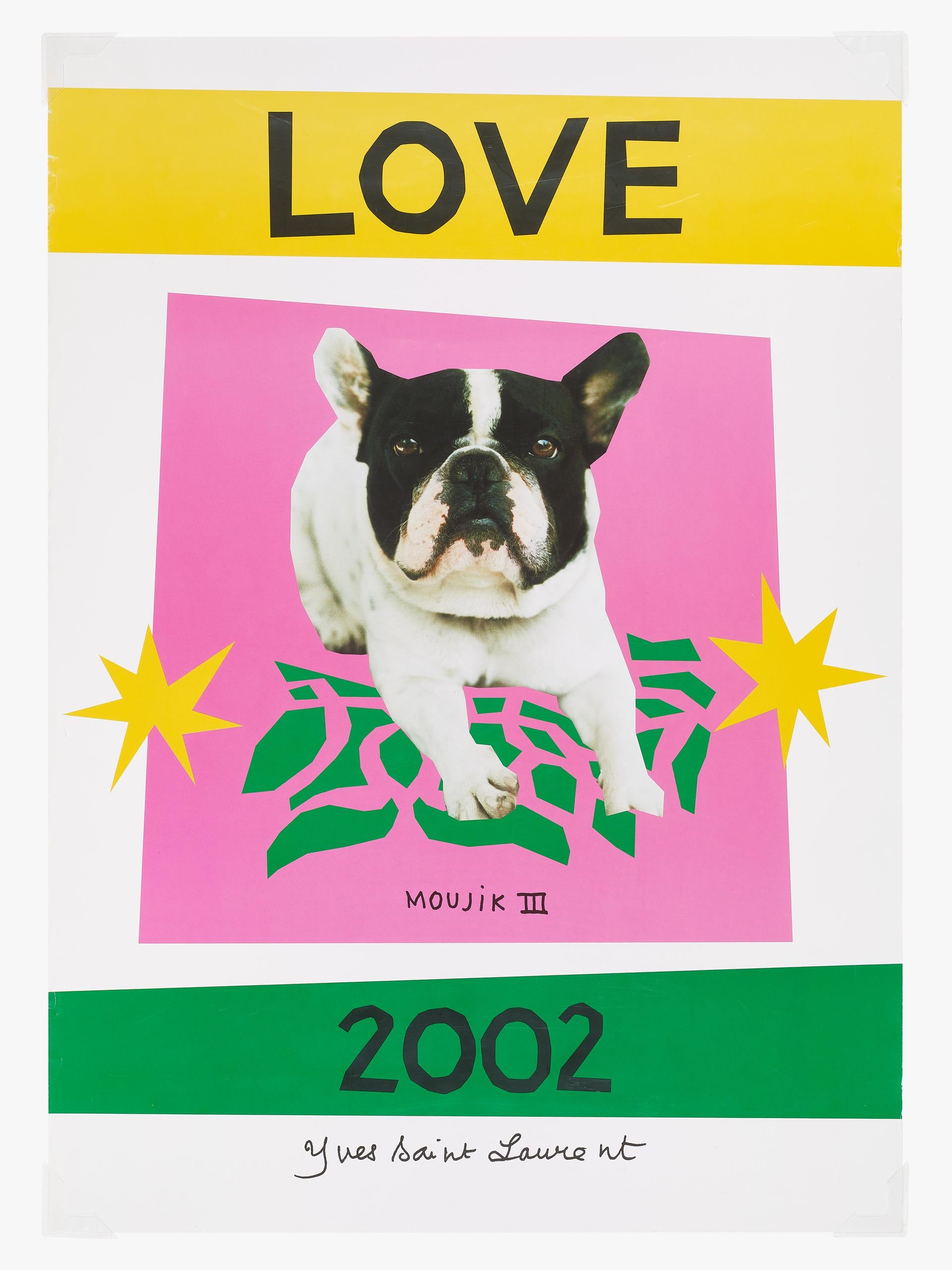 Yves Saint Laurent Animal Print - " LOVE " 2002