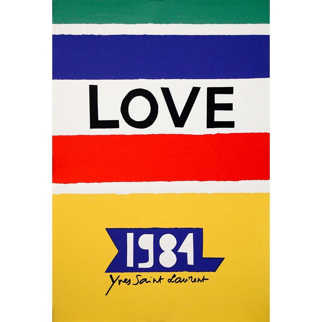 1984 original “LOVE” poster by Yves Saint Laurent