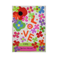 1992 original “LOVE” poster by Yves Saint Laurent