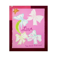 1996 original “LOVE” poster by Yves Saint Laurent