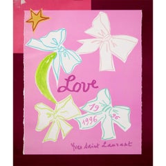 1996 original “LOVE” poster by Yves Saint Laurent