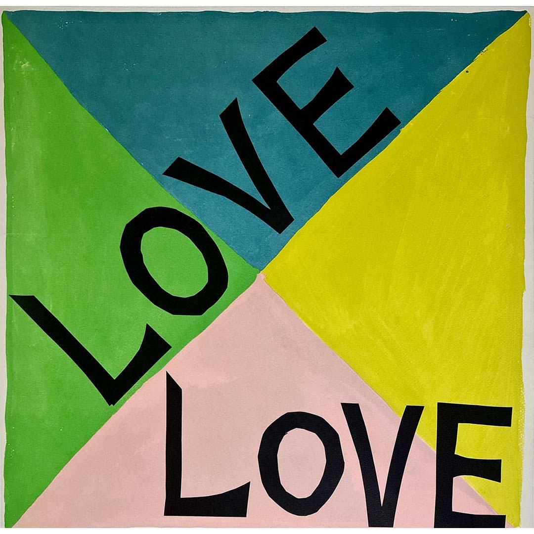 Originalplakat von Yves Saint Laurent – LOVE, 1981 im Angebot 2
