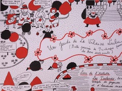 La Vilaine Lulu : Day Off in the Park - Lithograph