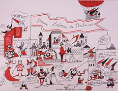 La Vilaine Lulu im Mittelalter - Lithographie