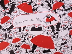 Presentation of la Vilaine Lulu - Lithograph