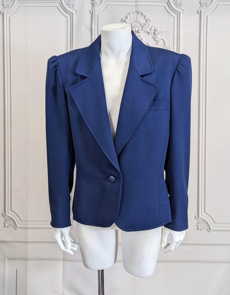 Yves Saint Laurent Puff Sleeve Blazer For Sale at 1stDibs