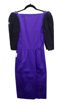 Yves Saint Laurent Purple Cotton Dress