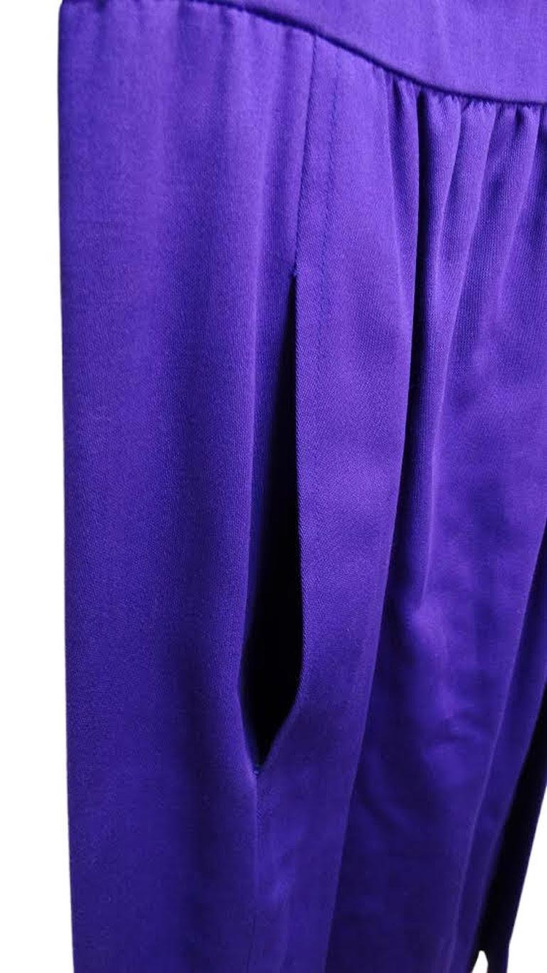 Yves Saint Laurent - Robe en coton violet Unisexe en vente