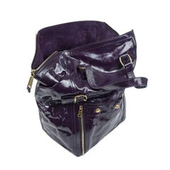 Yves Saint Laurent Purple Downtown Large Bag