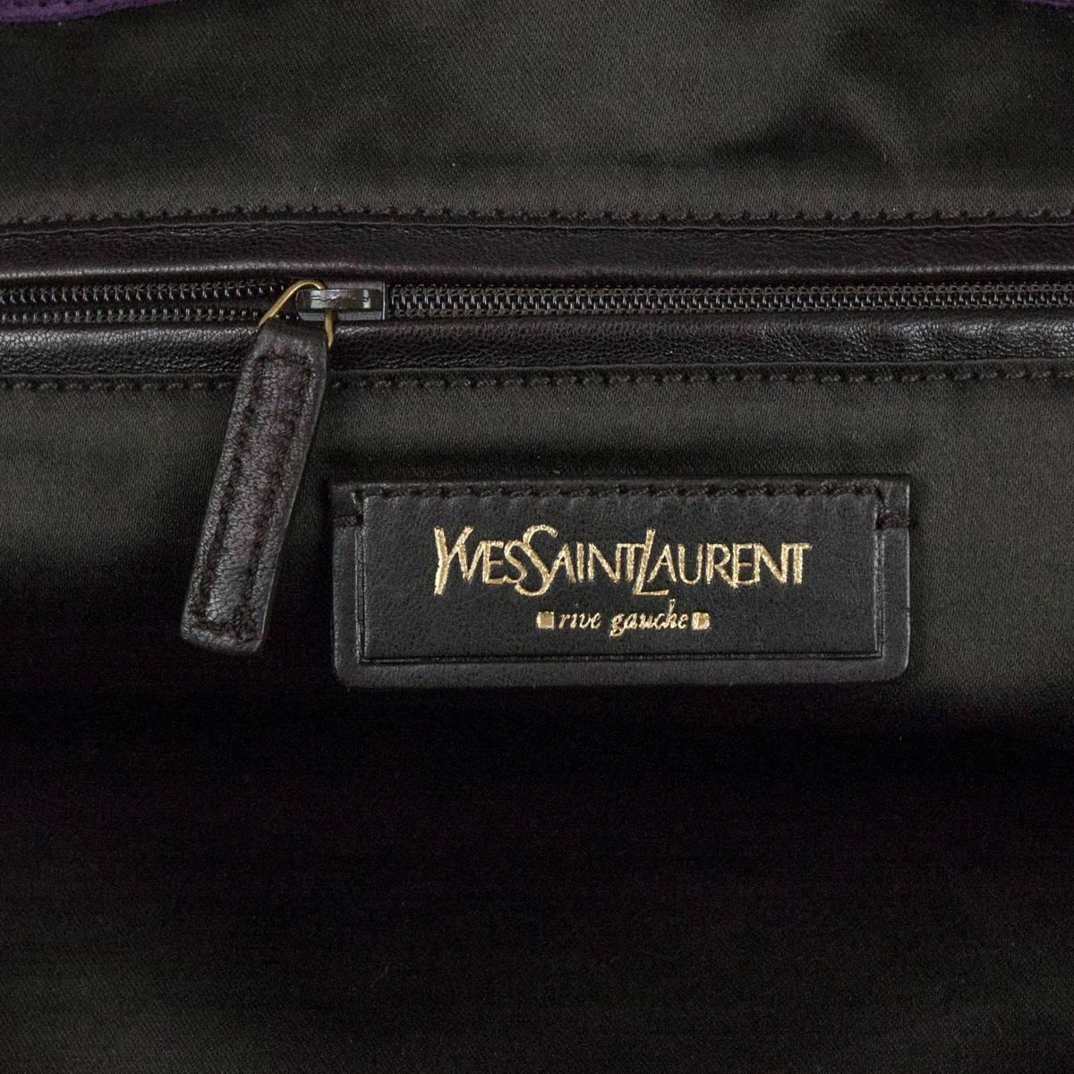 Women's or Men's Yves Saint Laurent Purple Downtown Large Bag