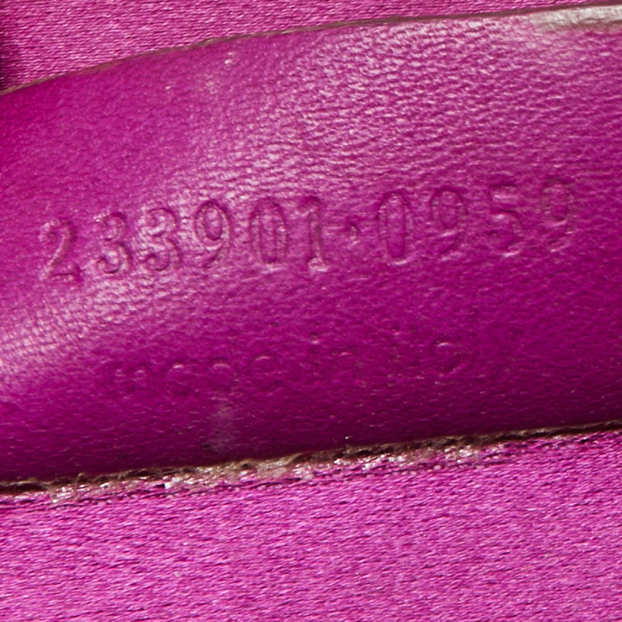 Yves Saint Laurent Purple Leather Mini Charms Clutch Bag 2