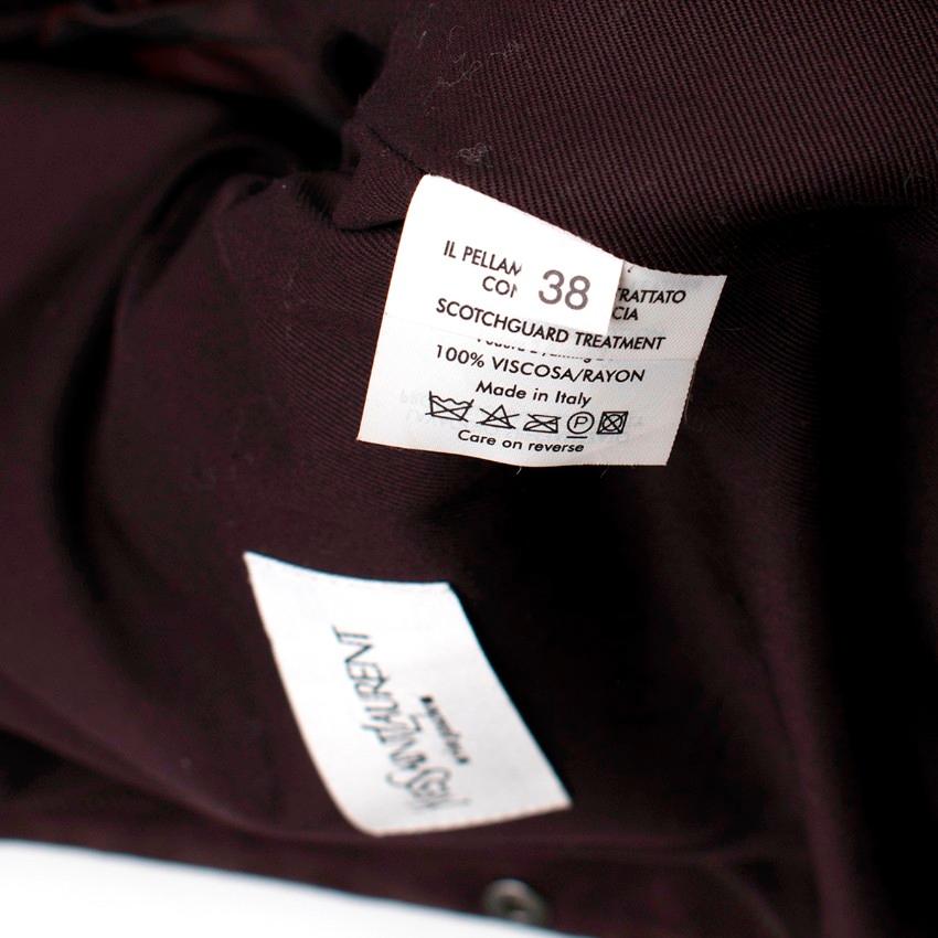 Yves Saint Laurent Purple Leather Suede Jacket US 6 1