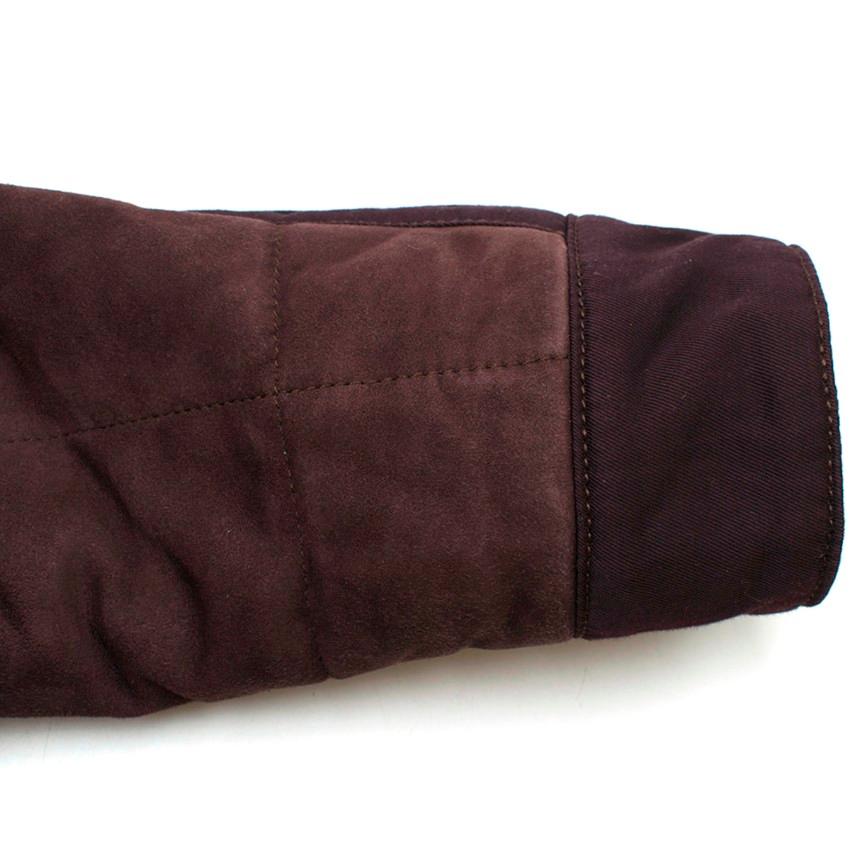 Yves Saint Laurent Purple Leather Suede Jacket US 6 2