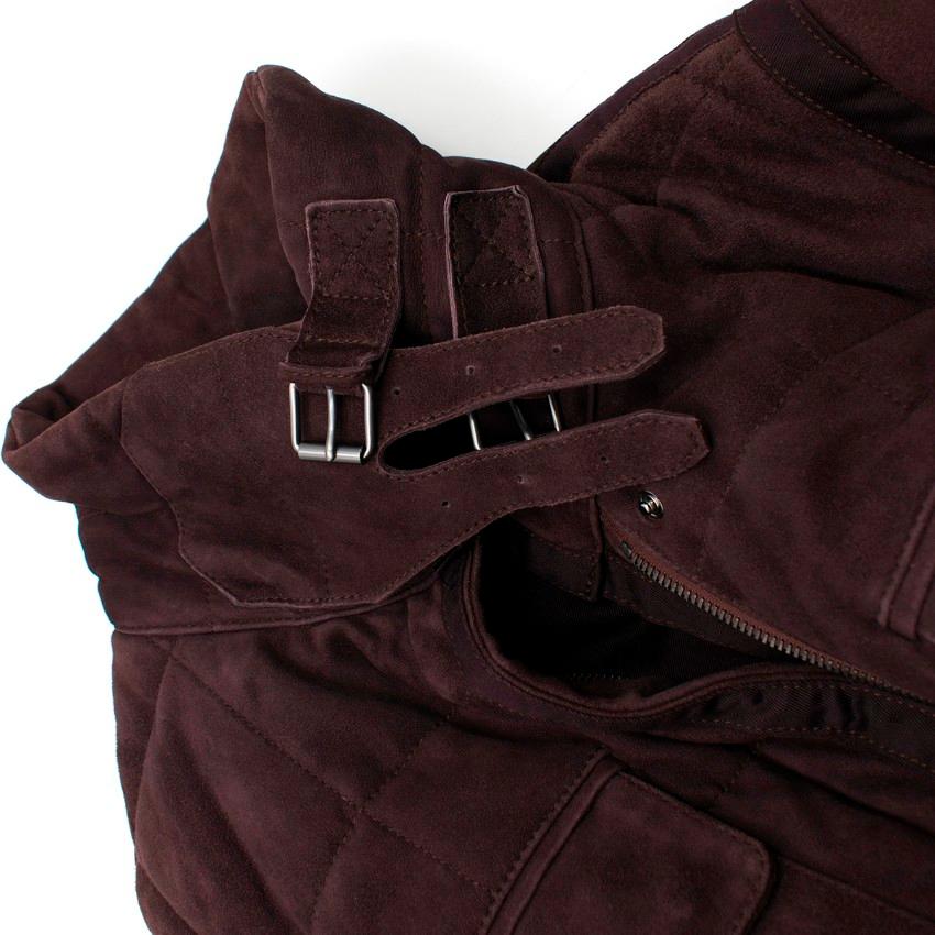 Yves Saint Laurent Purple Leather Suede Jacket US 6 3