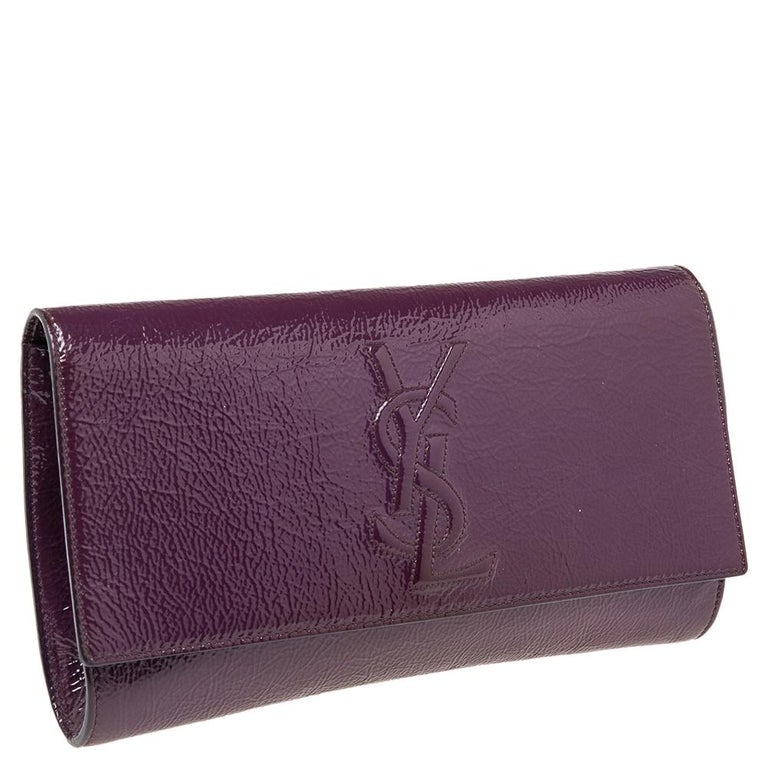 Yves Saint Laurent Dark Purple Leather & Linen Mules ref.631628 - Joli  Closet