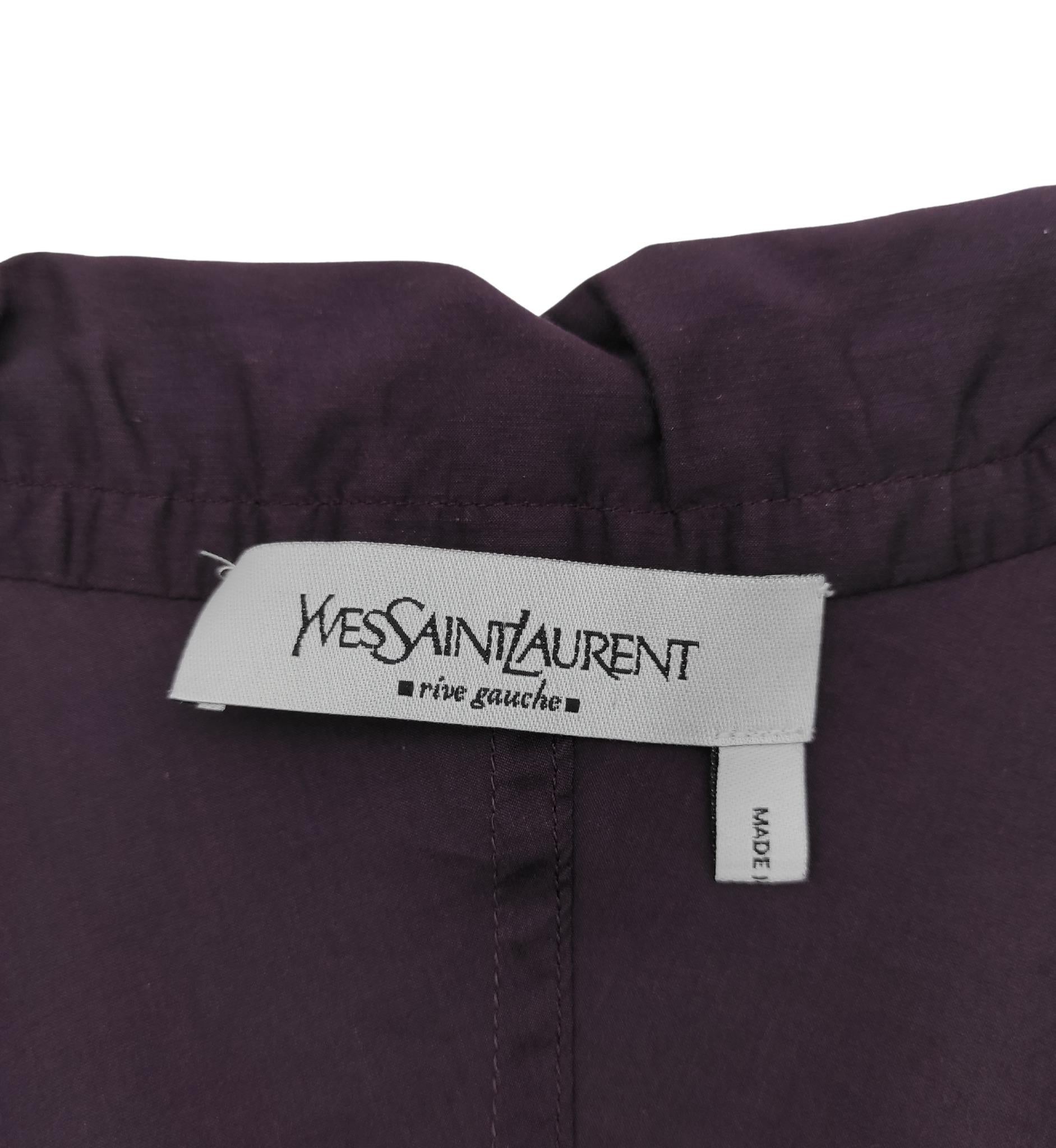 Yves Saint Laurent purple ribbons blouse For Sale 3