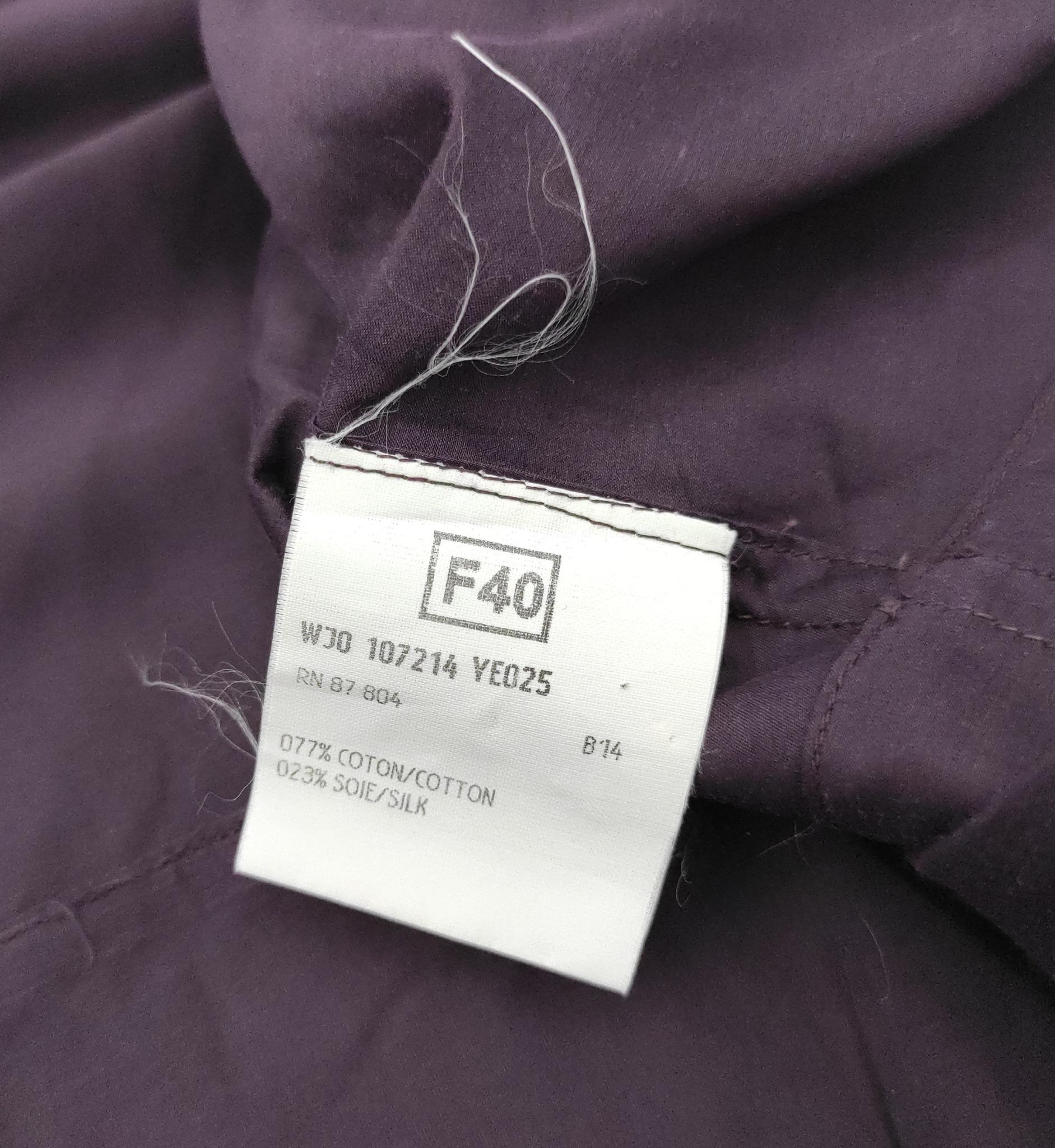 Yves Saint Laurent purple ribbons blouse For Sale 4
