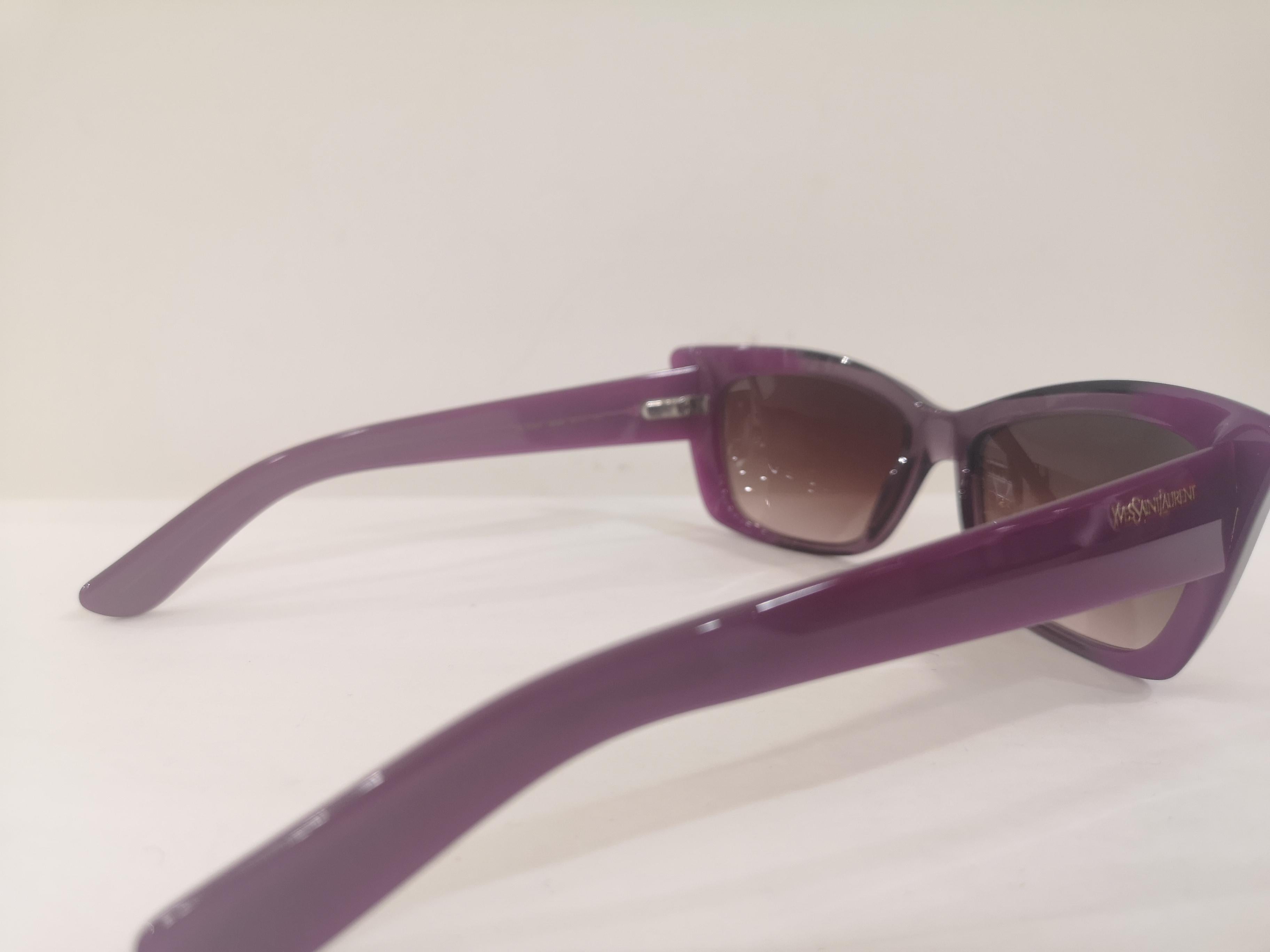 Yves Saint LAurent Purple sunglasses NWOT 4