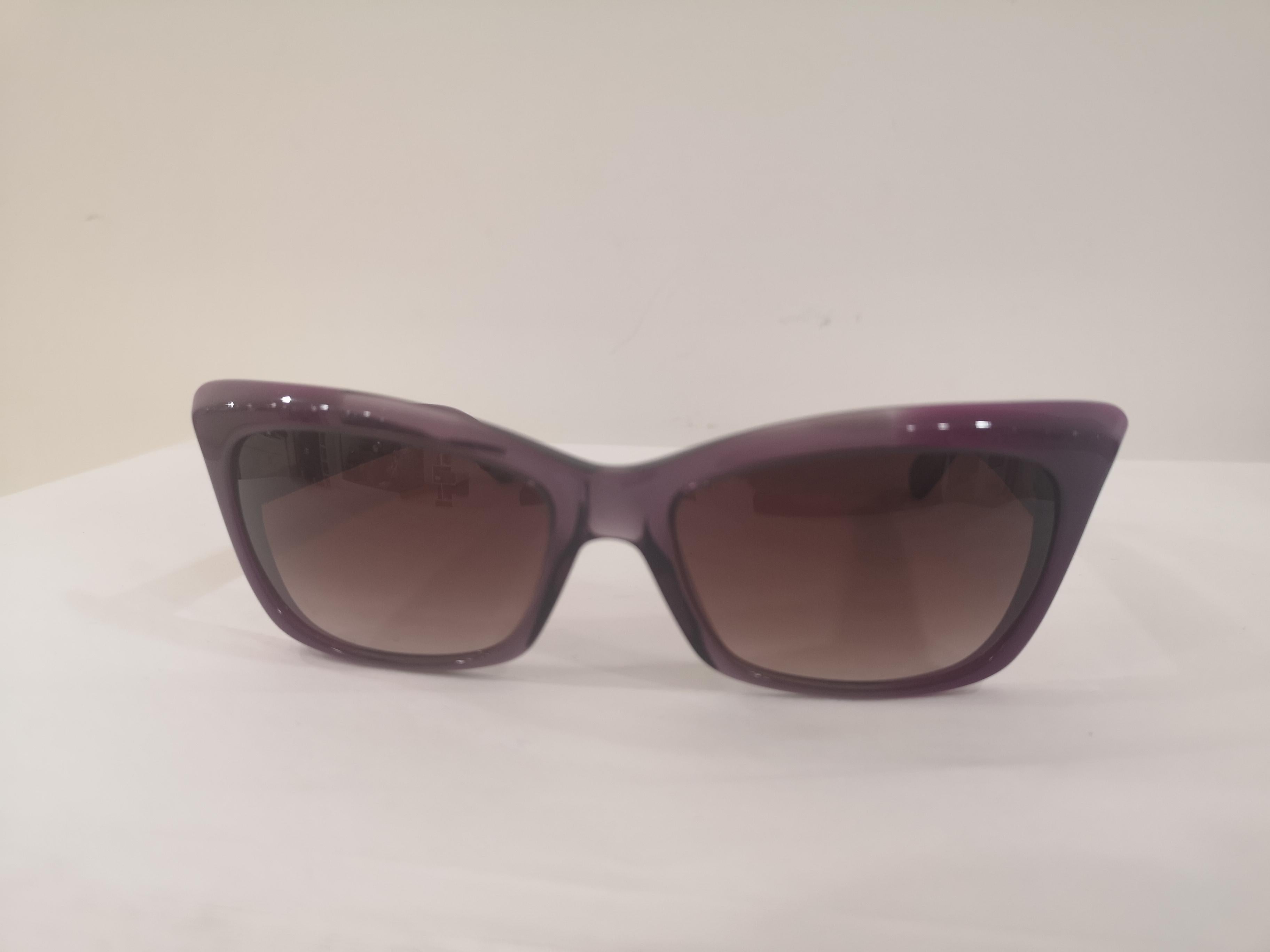 Yves Saint LAurent Purple sunglasses NWOT In New Condition In Capri, IT