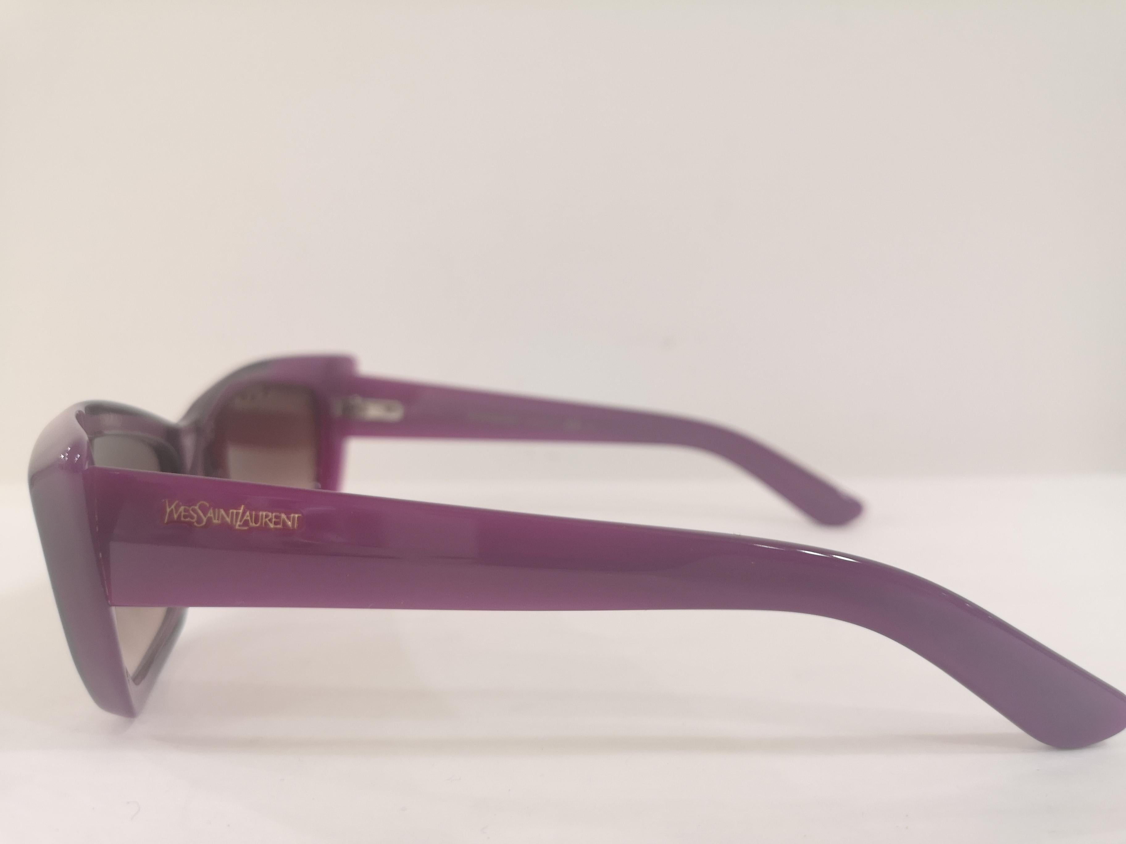 Yves Saint LAurent Purple sunglasses NWOT 1