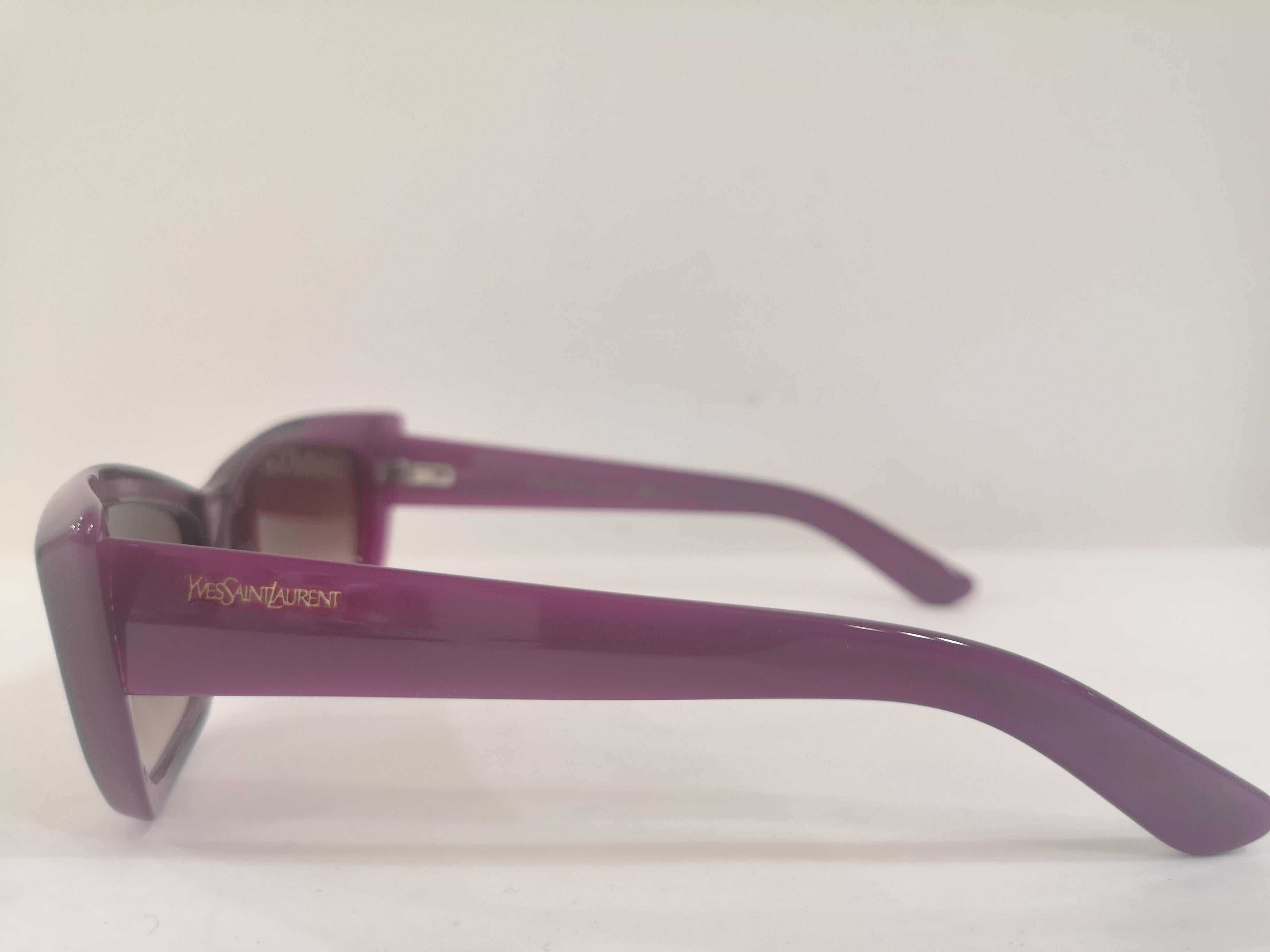 Yves Saint LAurent Purple sunglasses NWOT 2