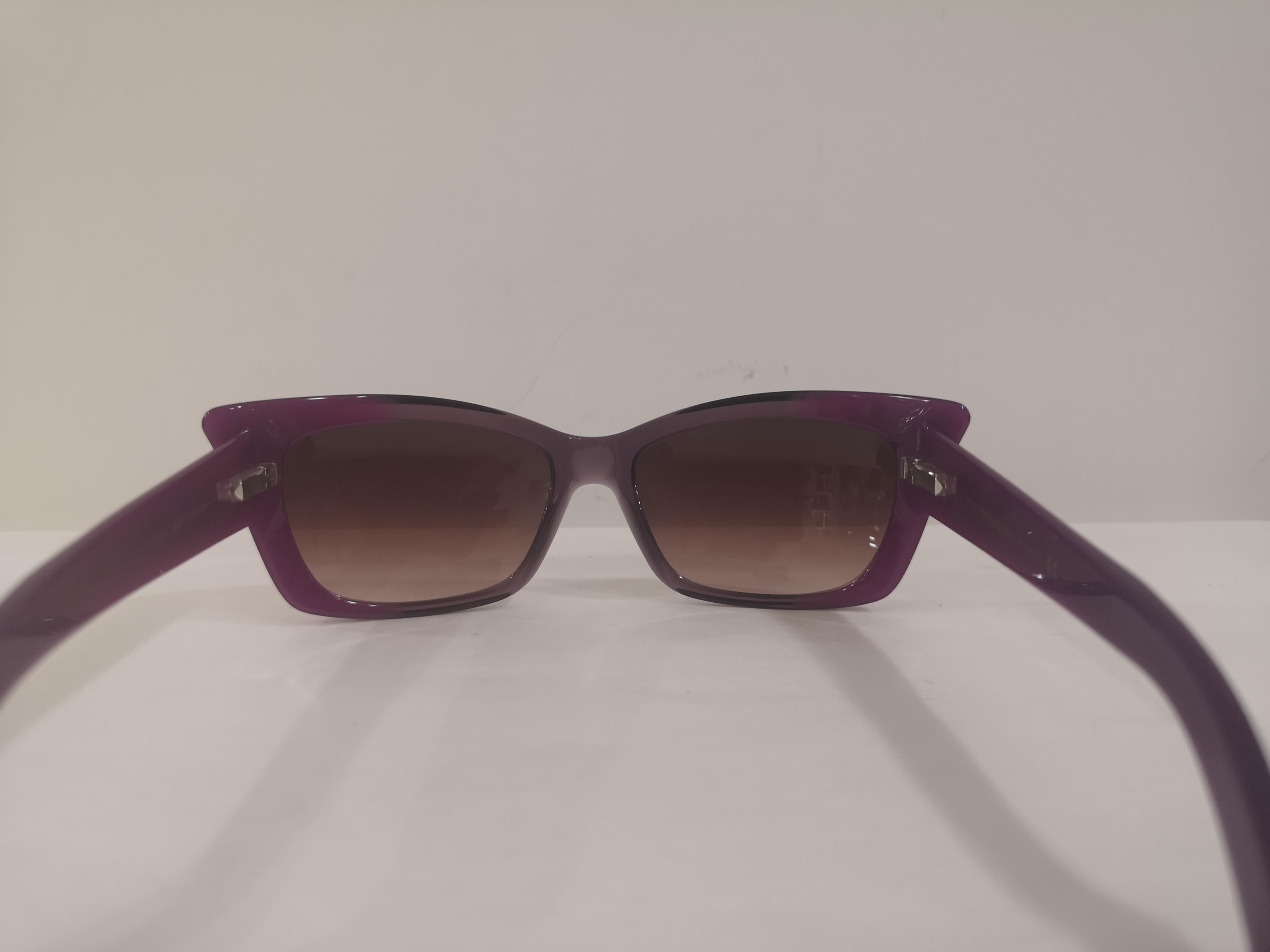 Yves Saint LAurent Purple sunglasses NWOT 3