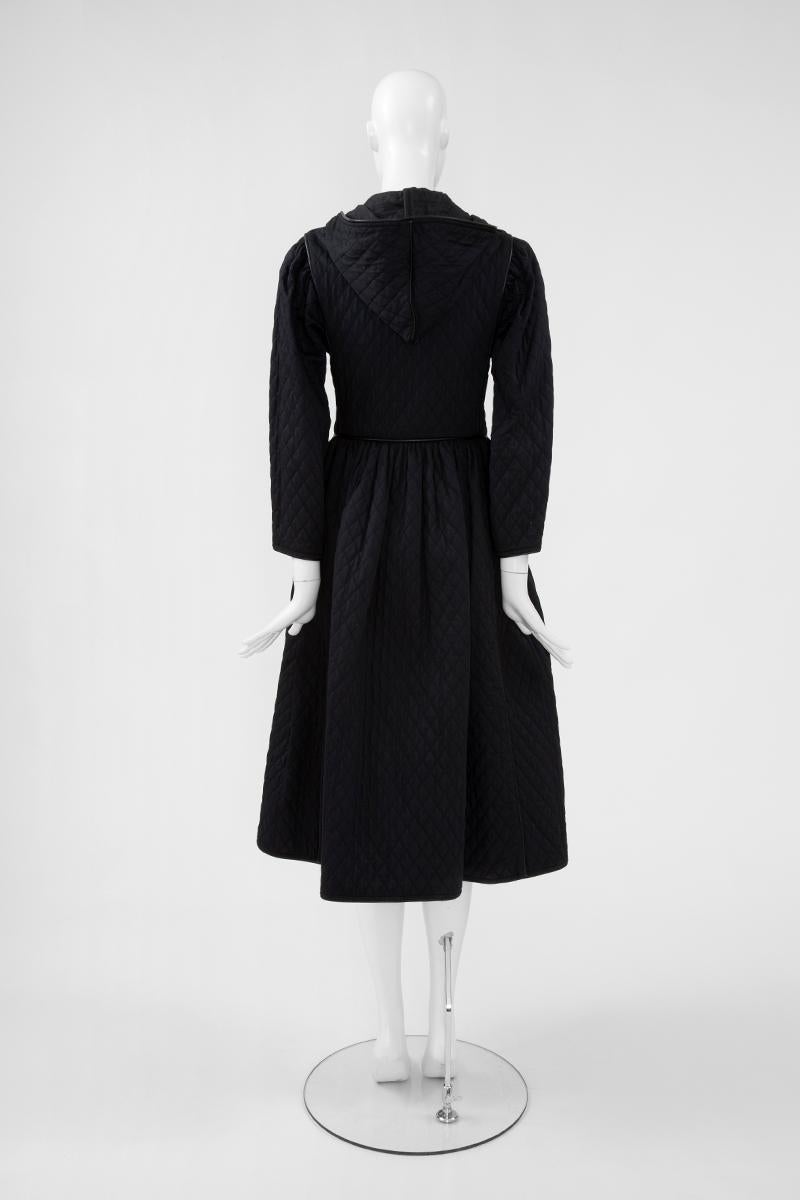 Yves Saint Laurent Quilted Hooded Coat, Fall-Winter 1976-1977 For Sale 1