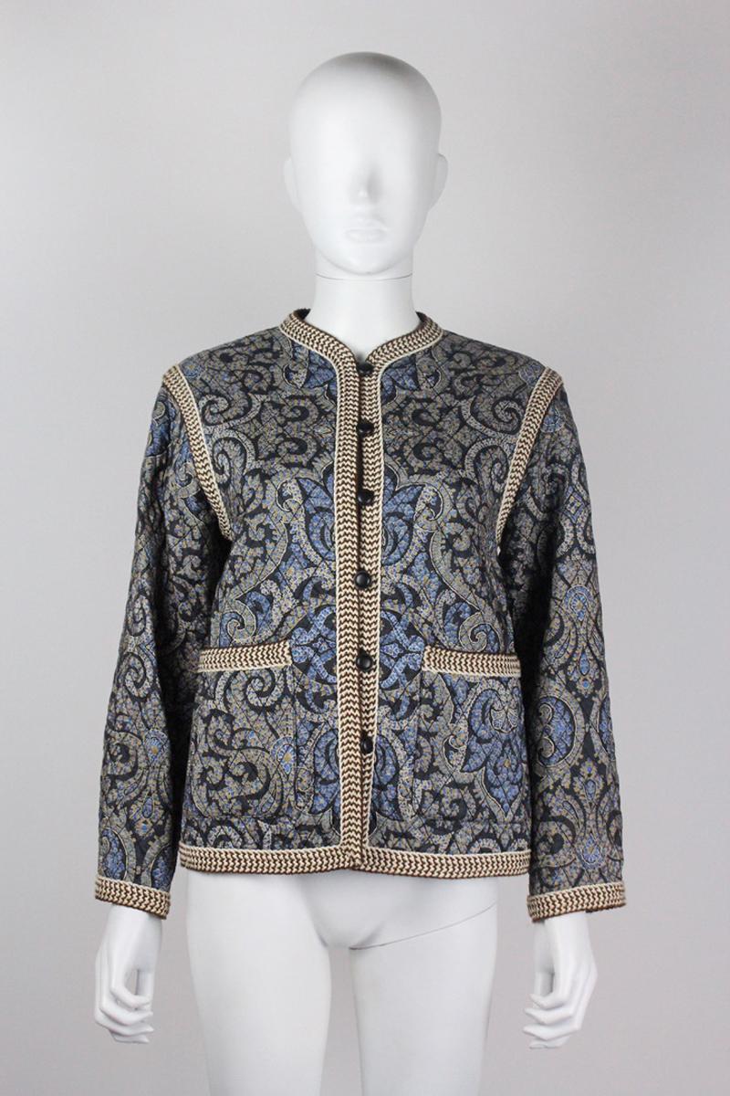 Yves Saint Laurent Quilted Jacket S/S 1977 For Sale 5