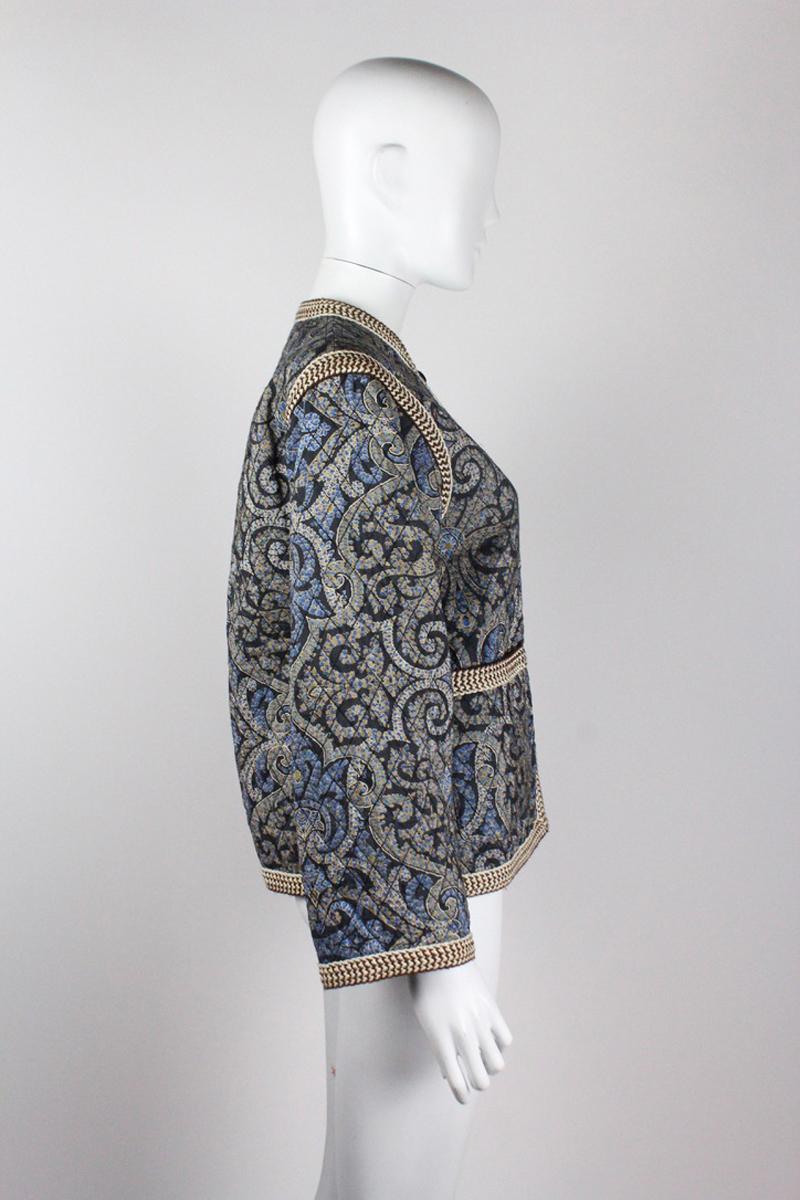Women's or Men's Yves Saint Laurent Quilted Jacket S/S 1977 For Sale