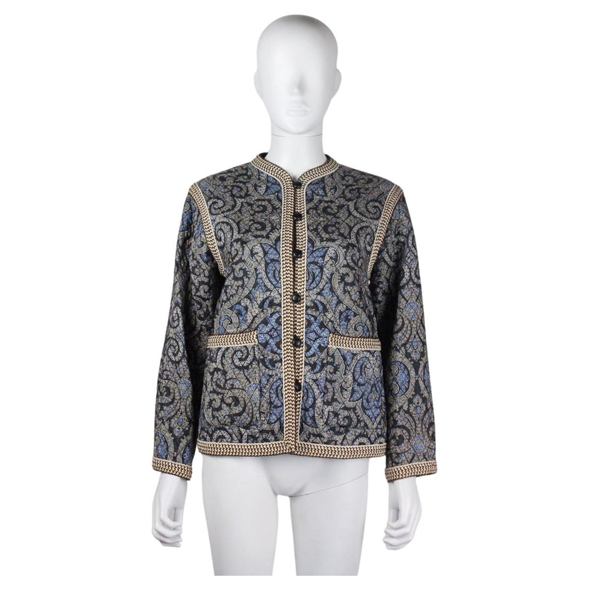 Yves Saint Laurent Quilted Jacket S/S 1977 For Sale