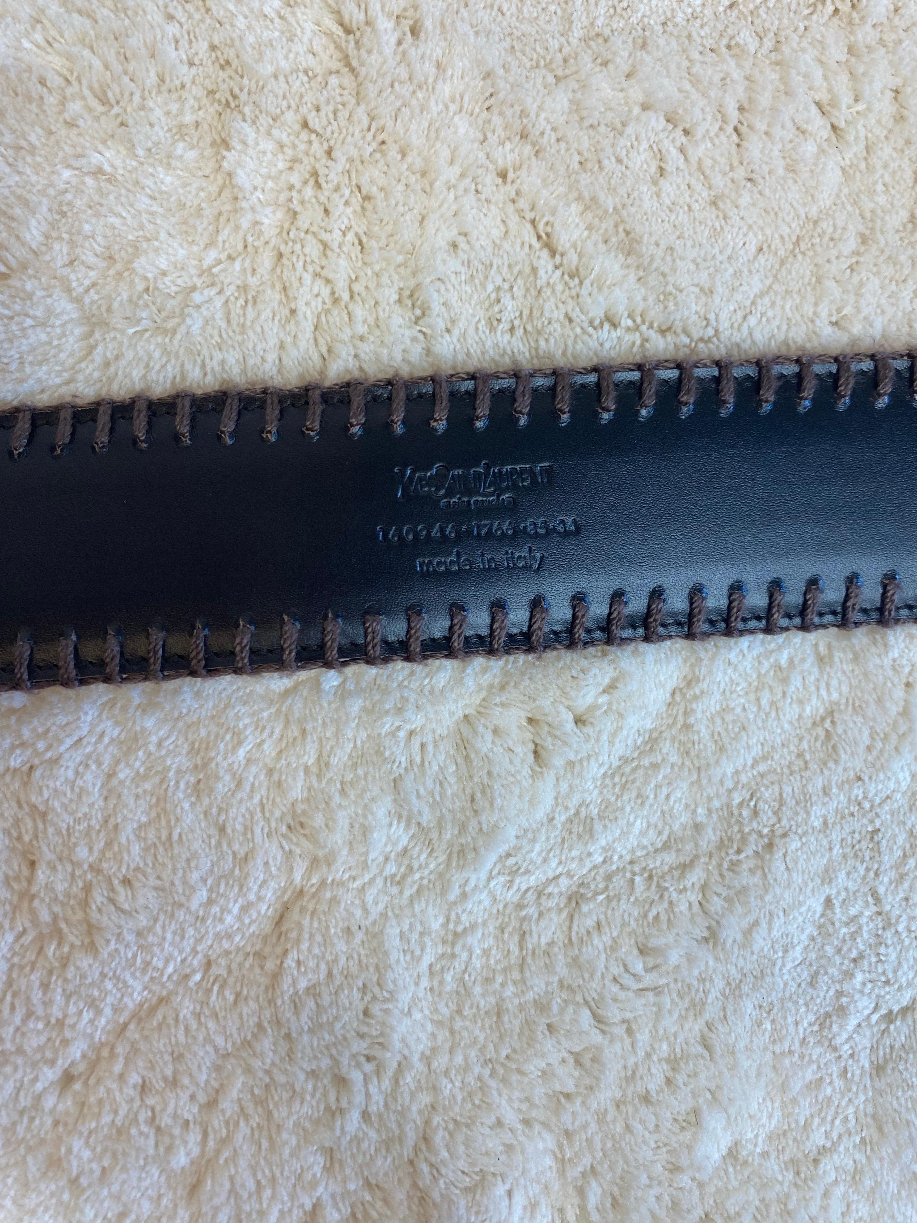 Yves Saint Laurent Gürtel aus Bast. im Angebot 2