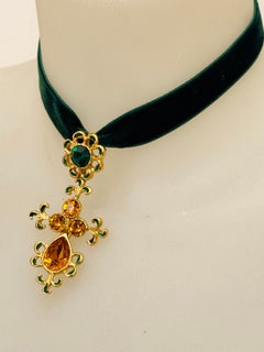 Yves Saint Laurent rare Goossens vintage 80’s Choker Necklace
