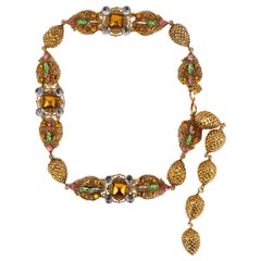 Ceinture rare à bijoux Yves Saint Laurent, 1989