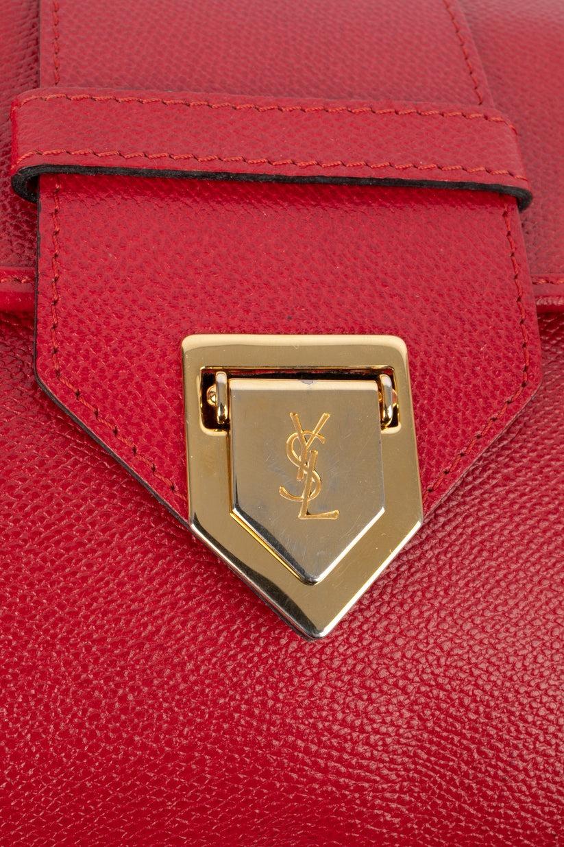 Yves Saint Laurent Red Leather Bag For Sale 3